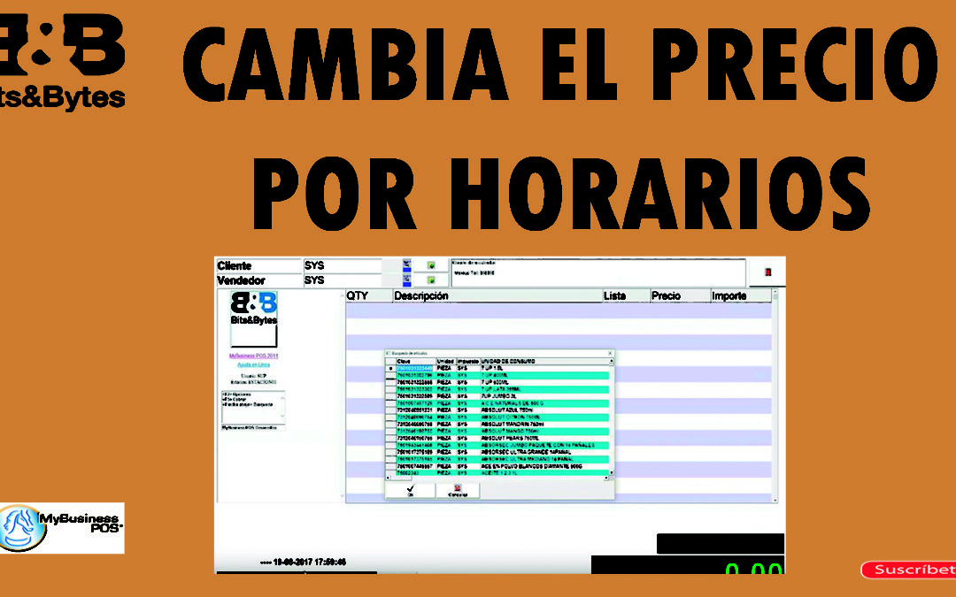 Cambia el precio por horarios