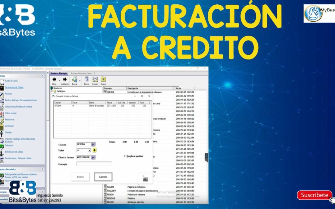 Facturación a Crédito en MyBusiness POS Delta (2004 a 2008)